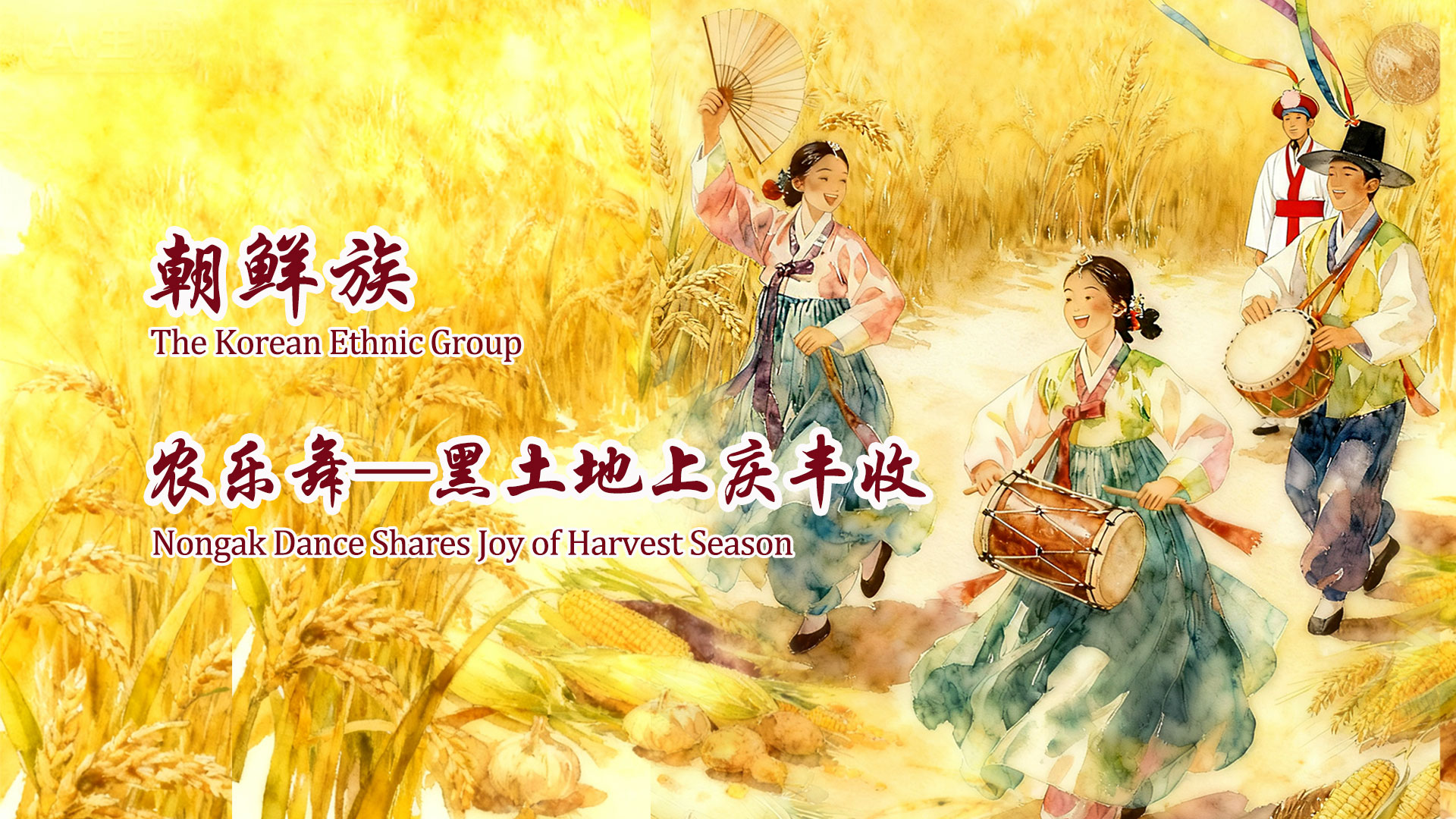 石榴籽·同心圆 | 朝鲜族：农乐舞——黑土地上庆丰收